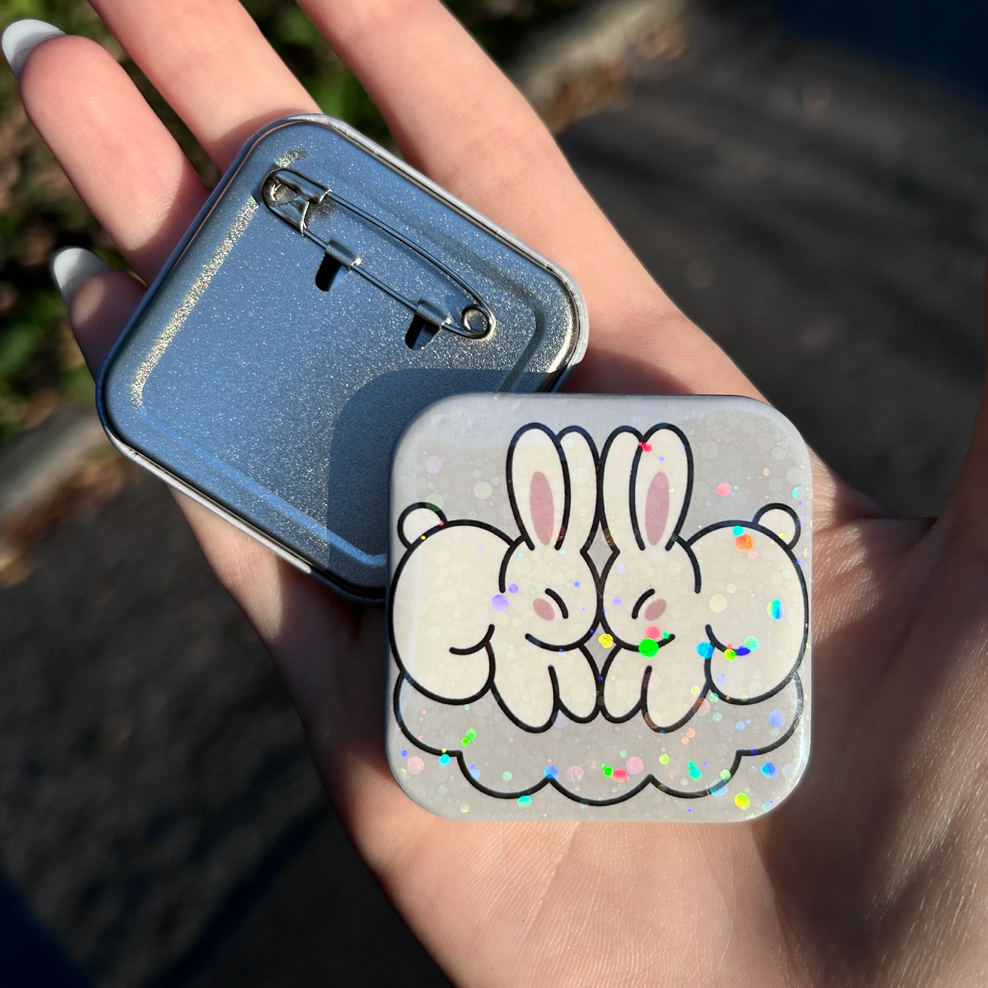 BLUE BUNBUN Pin
