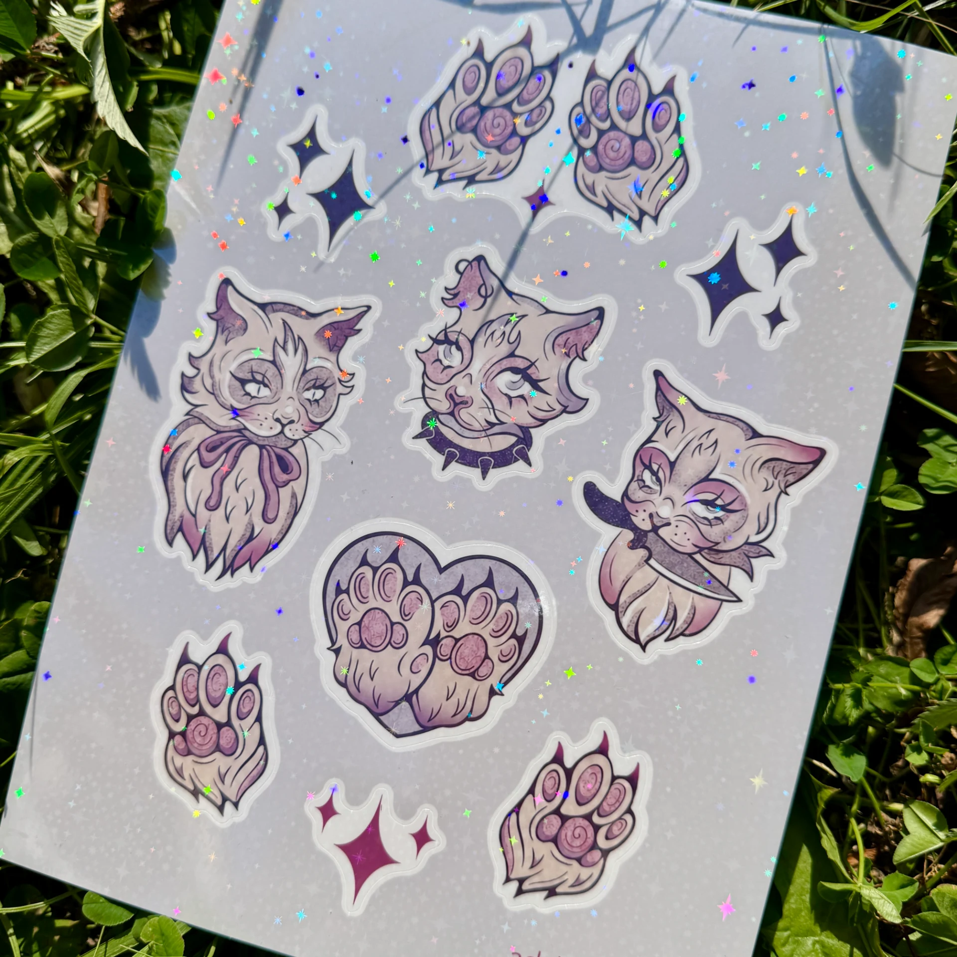 GLOWY KITTY Sticker set miniatura 3