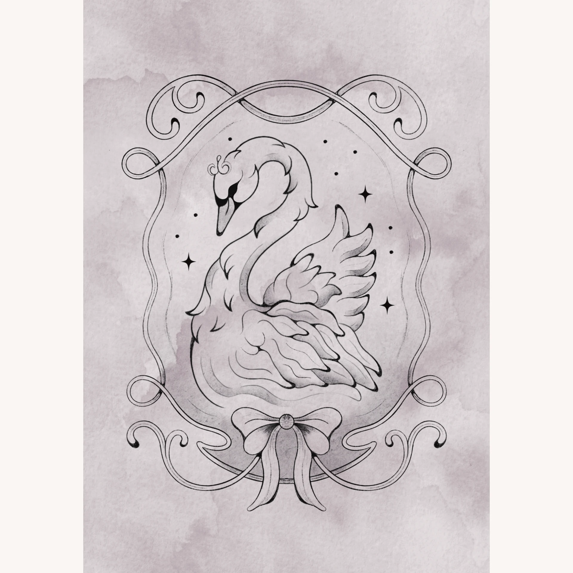 SWAN BALLET Pocztówka