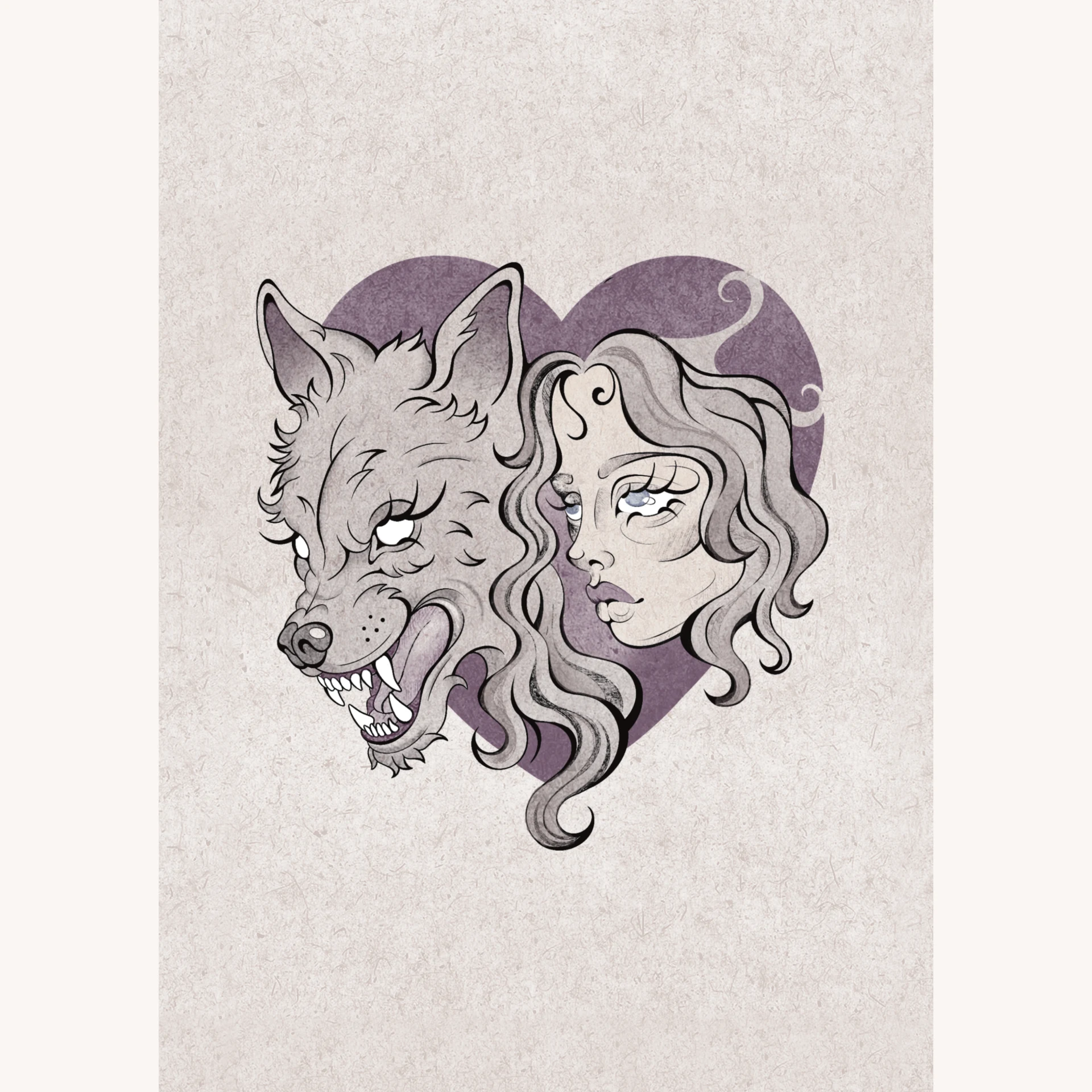 WOLFGIRL Pocztówka